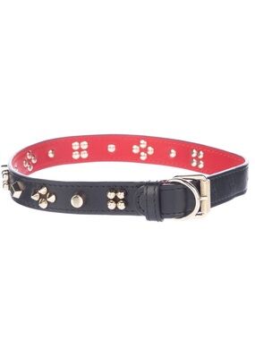 Christian Louboutin leather collar